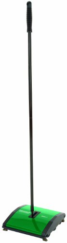 BISSELL BigGreen Commercial BG23 Sweeper with 2 Nylon Brush Rolls, 7-1/2″ Cleaning Path, Green