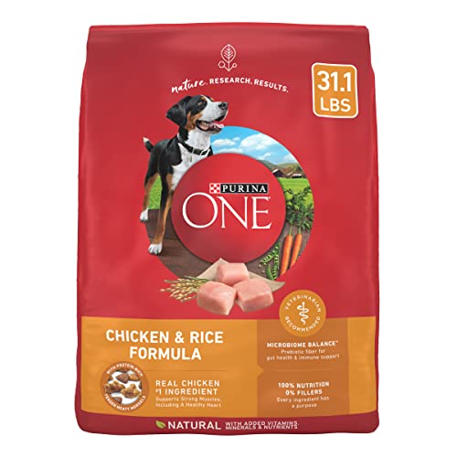 Purina ONE Chicken and Rice Formula Dry Dog Food – 31.1 lb. Bag