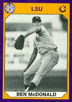Ben McDonald Baseball Card (LSU) 1990 Collegiate Collection #113