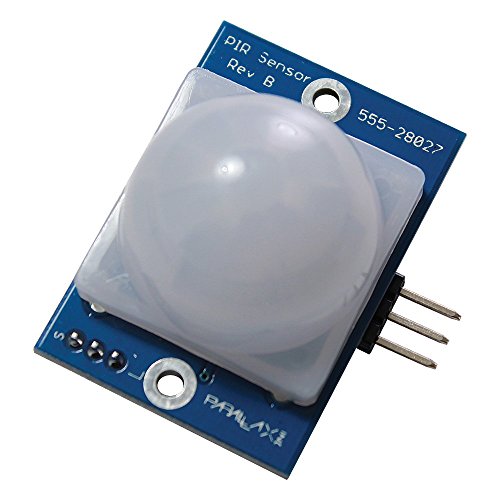 Parallax 555-28027 PIR Sensor, Passive, 1.41″ x 1.0″ x 0.8″ Size