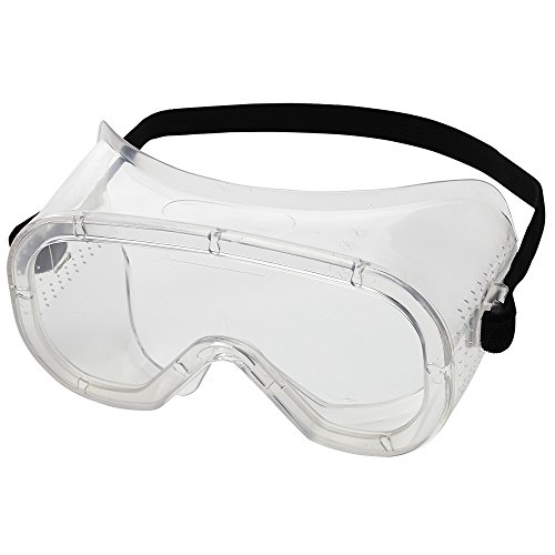Sellstrom Safety Goggles Eye Protection, Flexible, Soft Protective Eye Shield for Men and Women with Clear Lens and Body, Direct Vent, Adjustable Strap, S81000