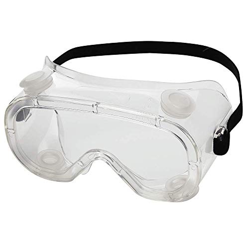 Sellstrom Flexible, Soft, Indirect Vent, Protective Safety Goggle, Clear Body, Uncoated, Clear Lens, Black Adjustable Strap, S81200