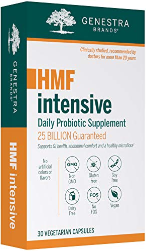 Genestra Brands HMF Intensive | Four Strains of Probiotics to Support Intestinal Health, Abdominal Comfort, and Healthy Microflora* | 30 Capsules