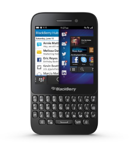 BlackBerry Q5 8GB RFS121LW SQR100-2 (GSM Only, No CDMA) Factory Unlocked 4G/LTE QWERTY Simfree Cell Phone – (Black)