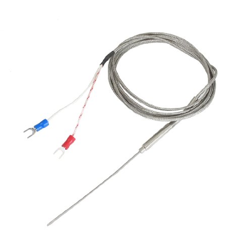 uxcell a12100600ux0244 J Type 90mm x 1.5mm Temperature Controller Earth Thermocouple Probe 2M