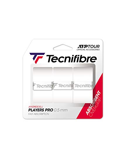 Tecnifibre Pro Players Tennis Overgrip 3 Pack (White)