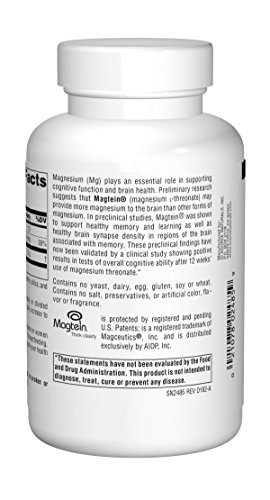 Source Naturals Magtein Magnesium L-Threonate 667mg Supports Focus, Mood, Healthy Memory, Cognitive Function, Sleep – 90 Capsules | The Storepaperoomates Retail Market - Fast Affordable Shopping