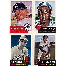 1991 Topps Archives 1953 Reprint Complete 330 Card Set. Loaded with Stars and Hall of Famers Including Mickey Mantle, Jackie Robinson,