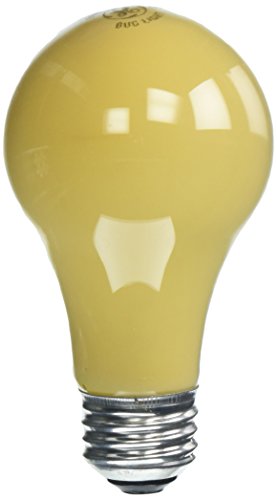 GE Lighting 97495 60W 550 lm A19 House Garden Bug Light Bulbs, 4-7/16″, Clear