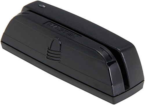 MagTek 21073062 Dynamag Magnesafe Triple Track Magnetic Stripe Swipe Reader with 6′ USB Interface Cable, 5V, Black