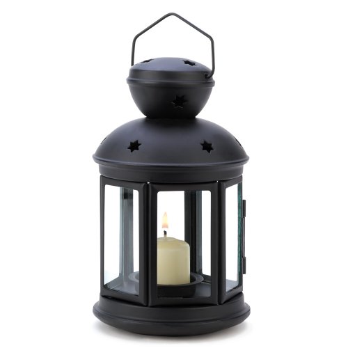 Accent Plus 57070487 Black Old World Candle LAMP