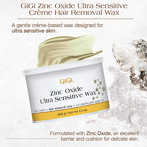 GiGi Zinc Oxide Ultra Sensitive Hair Removal Wax, Gentle and on Extra-Delicate Skin, 13 oz, 1-pc | The Storepaperoomates Retail Market - Fast Affordable Shopping