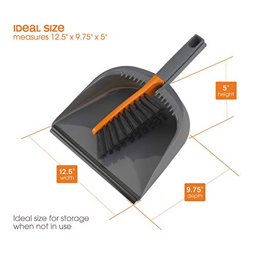 Replacement Part For Casabella CB-, Handheld Brush With Dustpan Cleaning Set, Orange/Graphite # compare to part 56366 | The Storepaperoomates Retail Market - Fast Affordable Shopping