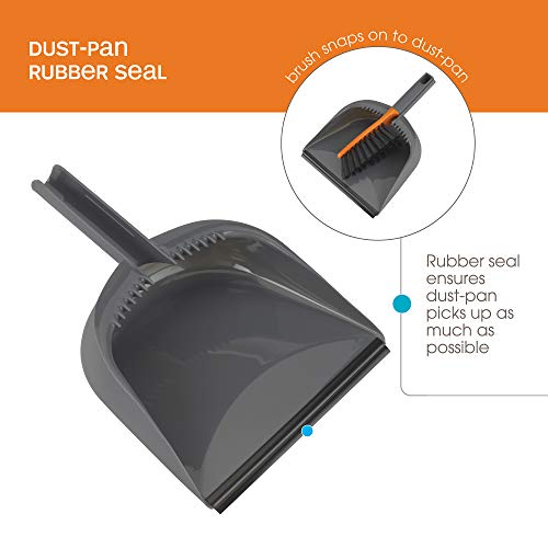 Replacement Part For Casabella CB-, Handheld Brush With Dustpan Cleaning Set, Orange/Graphite # compare to part 56366 | The Storepaperoomates Retail Market - Fast Affordable Shopping