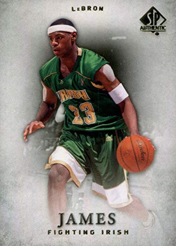 2012 2013 Lebron James Upper Deck SP Authentic Series Mint Basketball Card Picturing Him in His St. Vincent – St. Mary Fighting Irish High School Uniform 17 M (Mint)