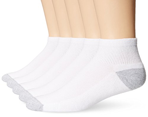 Hanes Ultimate mens 5-pack Freshiq X-temp Ankle athletic socks, White, 6 12 US