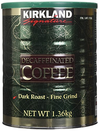 Kirkland Signature 100% Colombian Dark Roast Decaffeinated Ground Coffee – 1.36kg