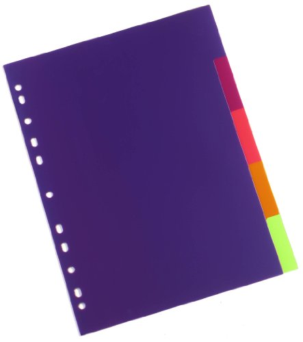 Rexel Translucent Polypropylene Multicolour 5 Part Divider