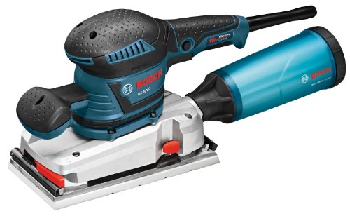 BOSCH OS50VC Electric Orbital Sander – 3.4 Amp 1/2 Inch Finishing Belt Sander Kit with Vibration Control for 4.5 Inch x 9 Inch Sheets , Blue
