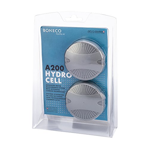 BONECO AOS Hydro Cell A200 Humidifier Filter with Activated Carbon, 2 Pack, Gray, 2 Count