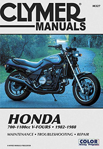1982-1988 Honda 700-1100cc V-Fours CLYMER MANUAL HON 700-1100CC V-FOURS 82-88, Manufacturer: CLYMER, Manufacturer Part Number: M327-AD, Stock Photo – Actual parts may vary.