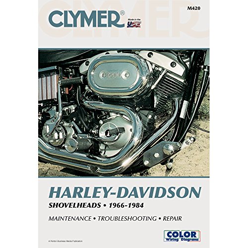 1966-1984 Harley Davidson Shovelheads CLYMER MANUAL H-D SHOVELHEADS 66-84, Manufacturer: CLYMER, Manufacturer Part Number: M420-AD, Stock Photo – Actual parts may vary.
