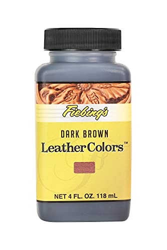 Fiebing’s LeatherColors 4oz Dark Brown – Water based penetrating & permanent leather dye