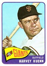 1965 Topps Regular (Baseball) Card# 103 Harvey Kuenn of the San Francisco Giants VGX Condition