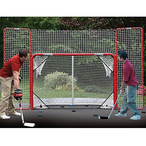 EZGoal Hockey Folding Pro Goal with Backstop and Targets, 2-Inch, Red/White | The Storepaperoomates Retail Market - Fast Affordable Shopping