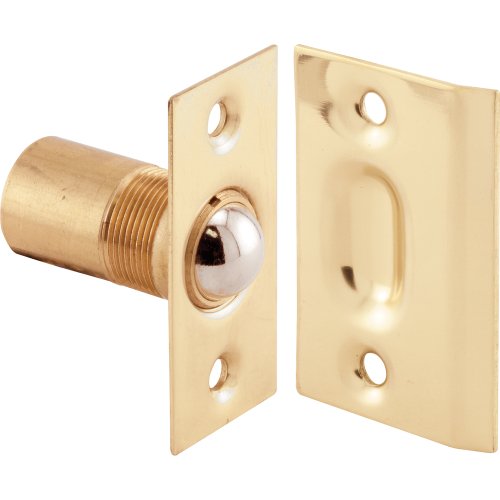 Prime-Line N 7287 Closet Door Large Ball Catch, with Strike, 2-1/8 inch, Solid Brass
