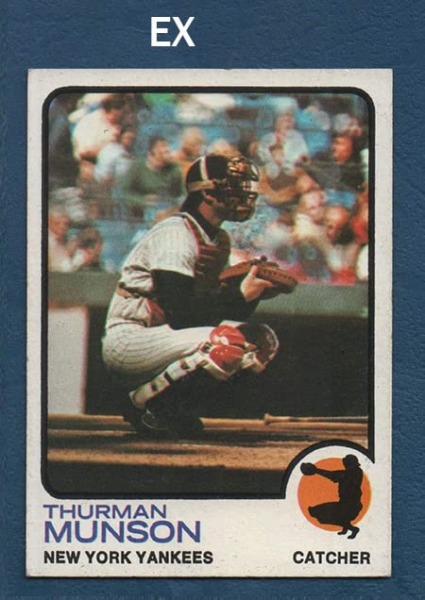 1973 Topps Regular (Baseball) Card# 142 Thurman Munson of the New York Yankees Ex Condition