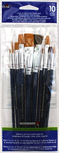Plaid Learn to Paint Premium Brush Set, 50536 (10-Piece), 1-(Pack)