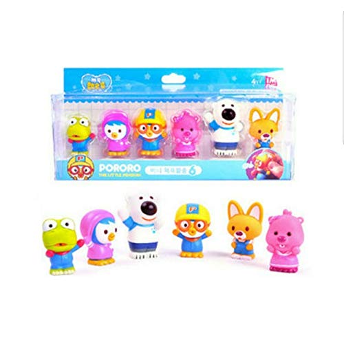PORORO Character Bath Toy for Children – 6pcs