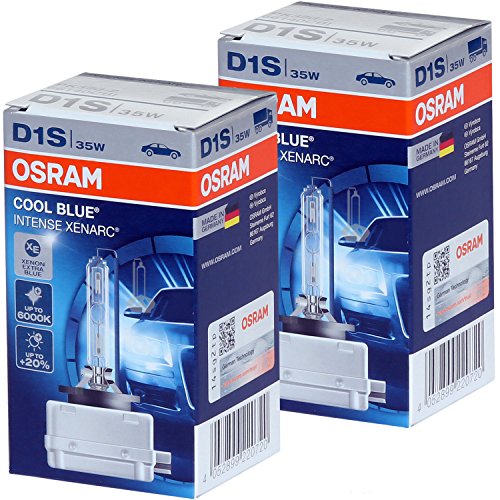 D1S – Osram Xenarc 66140CBI (Cool Blue Intense) HID Bulbs – Pack of 2