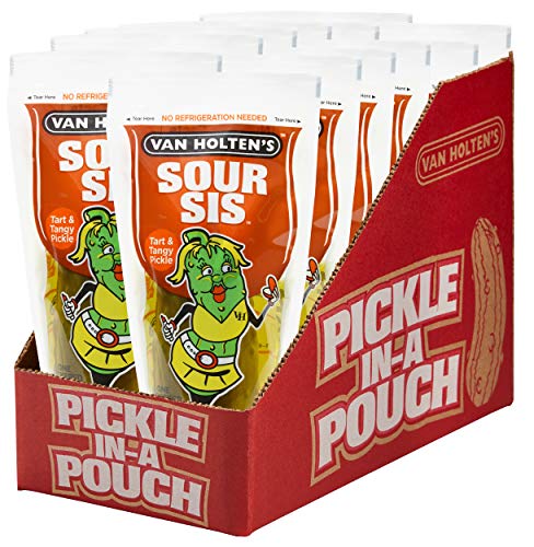 Van Holten’s Pickles – Sour Sis Pickle-In-A-Pouch – 12 Pack