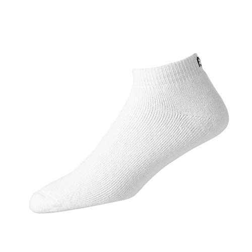 FootJoy Men’s ComfortSof Sport Socks White, Fits Shoe Size 7-12