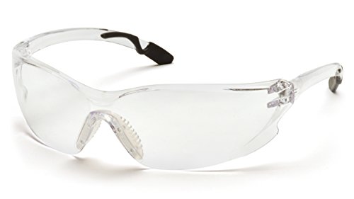 Pyramex Achieva Safety Glasses, Gray Temples/Clear Lens