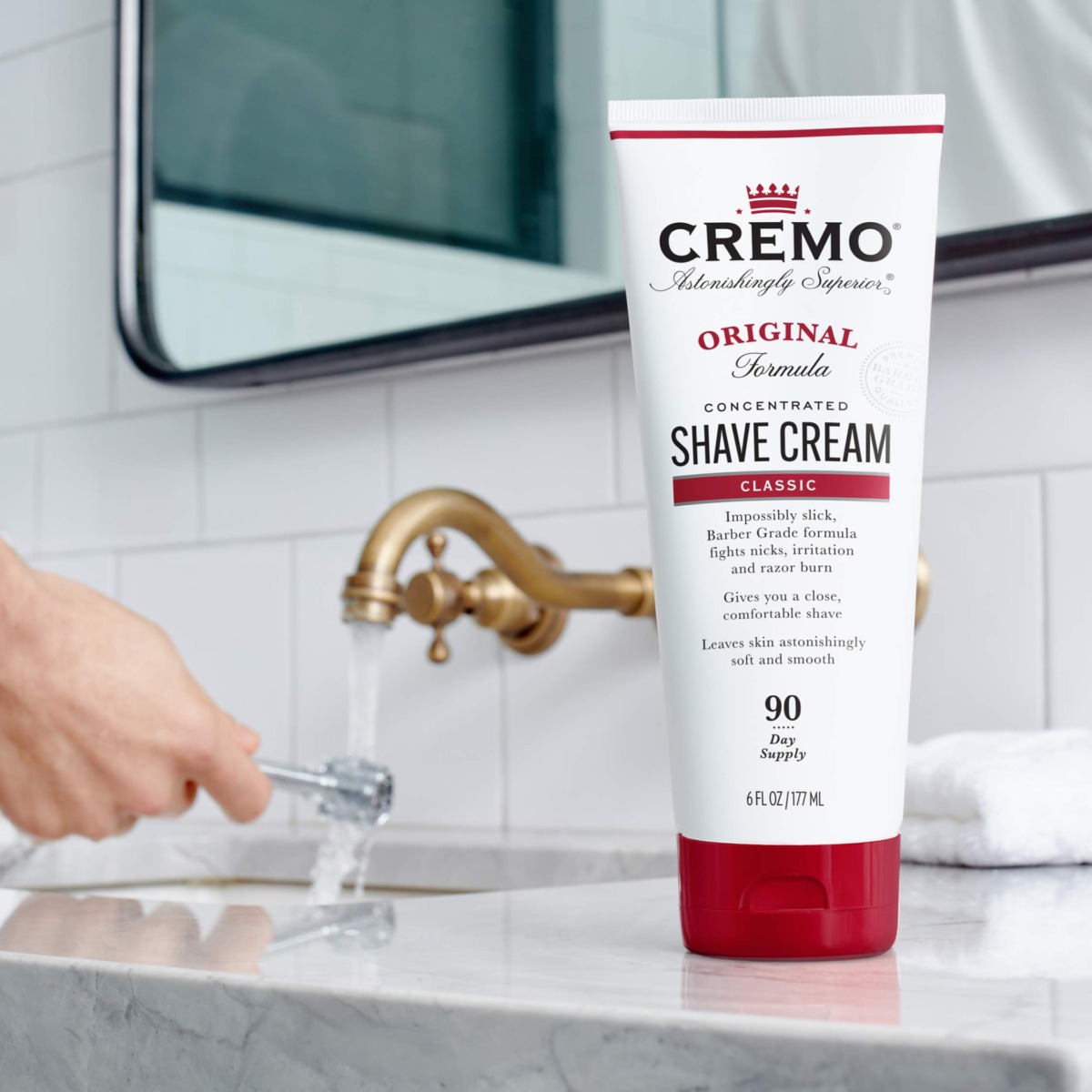 Cremo Barber Grade Original Shave Cream, Astonishingly Superior Ultra-Slick Shaving Cream Fights Nicks, Cuts and Razor Burn, 6 Fl Oz | The Storepaperoomates Retail Market - Fast Affordable Shopping