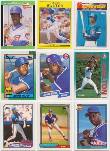 Jerome Walton / 25 Different Baseball Cards Featuring Jerome Walton! No Duplicates