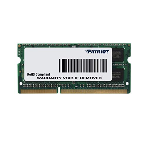 Patriot 1.35V 8GB DDR3 1600MHz PC3-12800 CL11 SODIMM Memory PSD38G1600L2S
