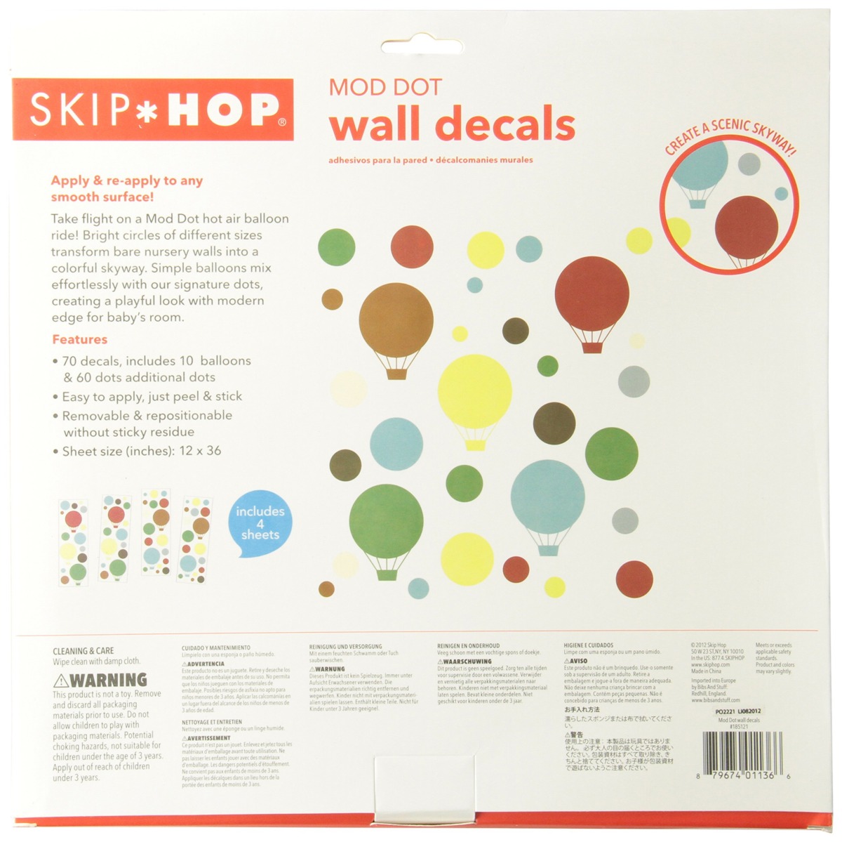 Skip Hop Wall Decals, Mod Dot (Discontinued by Manufacturer) | The Storepaperoomates Retail Market - Fast Affordable Shopping