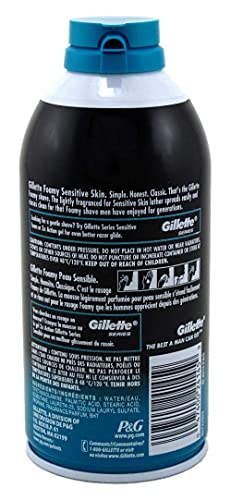 Gillette Foamy Shave Foam Sensitive 11 Ounce (325ml) (2 Pack) | The Storepaperoomates Retail Market - Fast Affordable Shopping