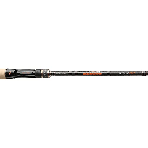 Dobyns Rods Champion Extreme HP Series 7’4” Casting Bass Fishing Rod DX743CFH Med-Heavy Fast Action Modulus Graphite Blank w/Kevlar Wrap | Fuji Reel Seat | Baitcasting | Line 10-17lb Lure 1/4-3/4oz