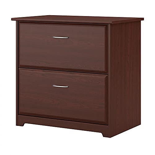 Bush Furniture Cabot 2 Drawer Lateral File Cabinet, Harvest Cherry