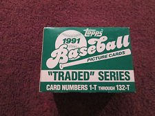 1991 Topps Baseball Traded Factor Set 132 Cards! Rookie Cards of: Ivan Rodriguez, Jason Giambi, Jeff Bagwell, Charles Johnson, Luis Gonzalez