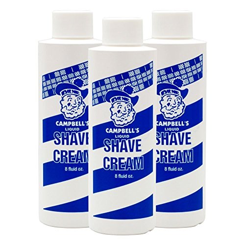 Campbellâ€™s Liquid Shave Cream, Barber Shaving Cream, Professional Shaving Supplies and Products, 8 Fl Oz (Pack of 3)