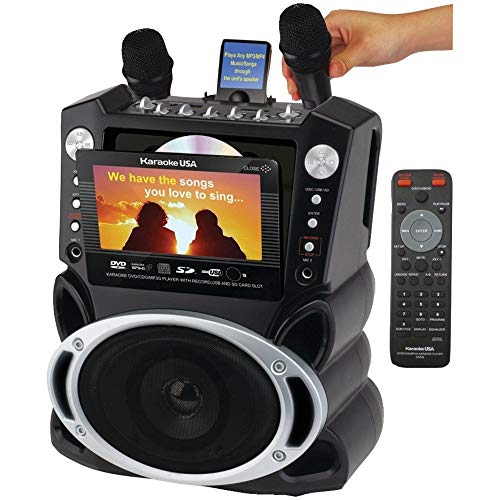 Karaoke USA All-in-one Karaoke System with 7-inch TFT Color Screen and Record Function – GF829