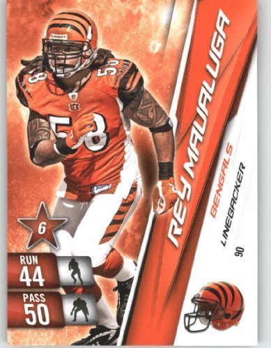 2010 Panini Adrenalyn XL NFL Trading Card #90 Rey Maualuga – Cincinnati Bengals – NFL Trading Card
