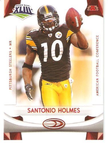 2008 Donruss – Score Limited Edition Super Bowl XLIII Pittsburgh Steelers #5 Santonio Holmes – WR – SUPER BOWL MVP – NFL Trading Card Super Bowl Champions!