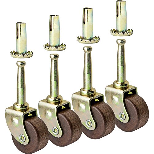 Hardwood Casters, Pack of 4